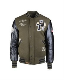 BASEBALL JACKET "TOP GUN" - LEAGUE - OD / BLACK