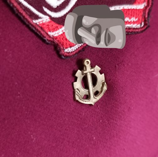 CZ/SK metal badge, navy, bronze, like new CZ/SK metal badge, navy, bronze, like new