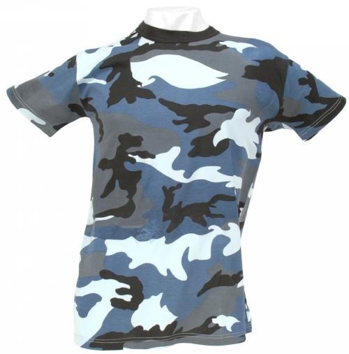 Red White and Blue Camo T shirt at Army Surplus World