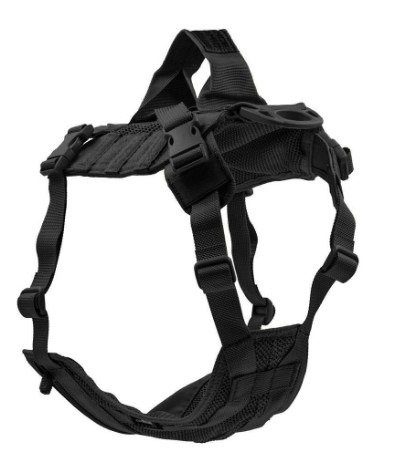 tactical dog harness black