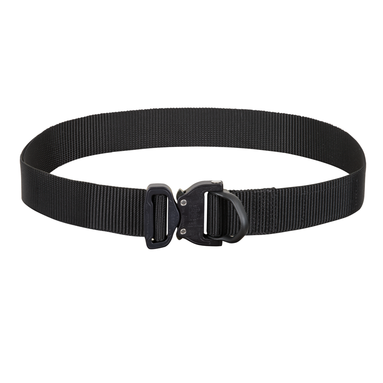 FX38MVO-B-ELOX matte black anodized metal buckle with an integrated black  steel D-ring Cobra® Pro Style with increased strength 18kN for 38mm webbing  in the Bayonet