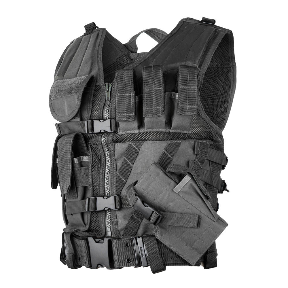Tactical Small Fishing Vest Summer Hunting Mens Multi-pockets Airsoft Vest  Black Color Outdoor Sport Military Equipment