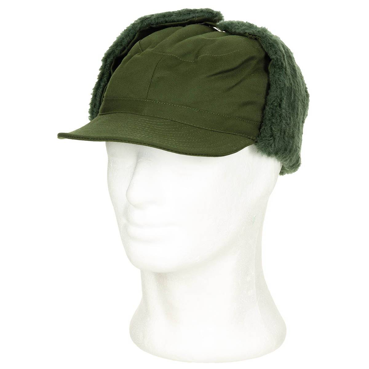 WINTER CAP M59 - OD GREEN - MILITARY SURPLUS FROM THE SWEDISH ARMY - USED