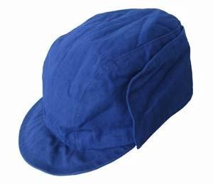  FIELD CAP - MILITARY SURPLUS FROM GERMAN ARMY, BLUE - USED