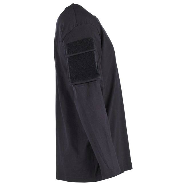 US longsleeve shirt, black, with sleeve pockets