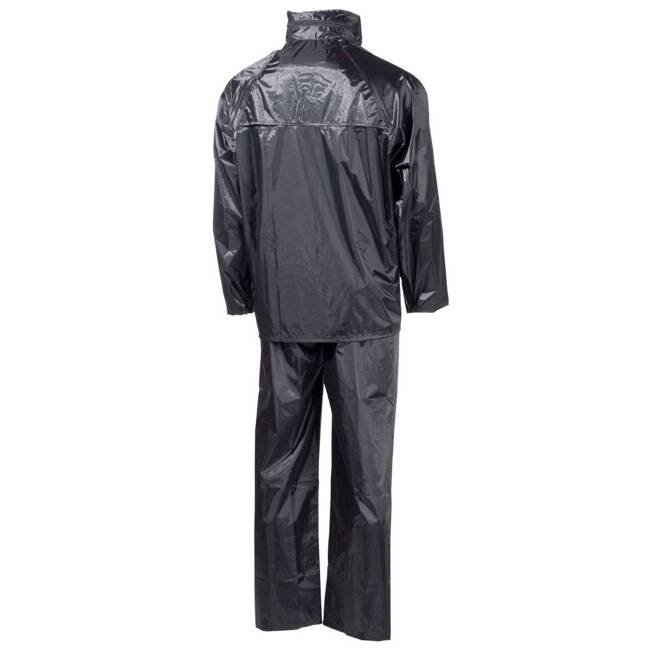 2-PIECE RAIN SUIT, BLACK - MFH