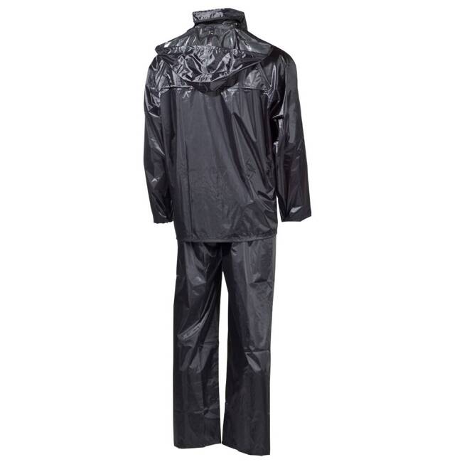 2-PIECE RAIN SUIT, BLACK - MFH