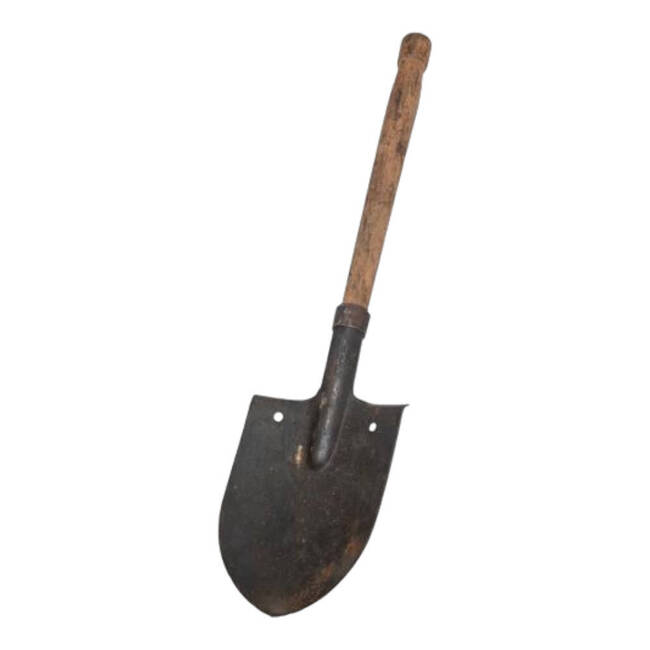 85 CM INFANTRY SHOVEL - MILITARY SURPLUS FROM THE ROMAN ARMY - USED