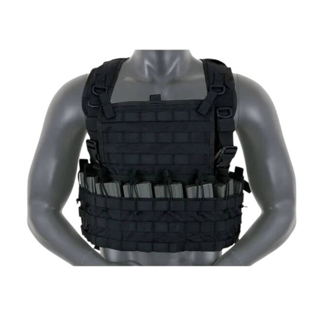 8FIELDS BLACK CHEST RIG TACTICAL VEST