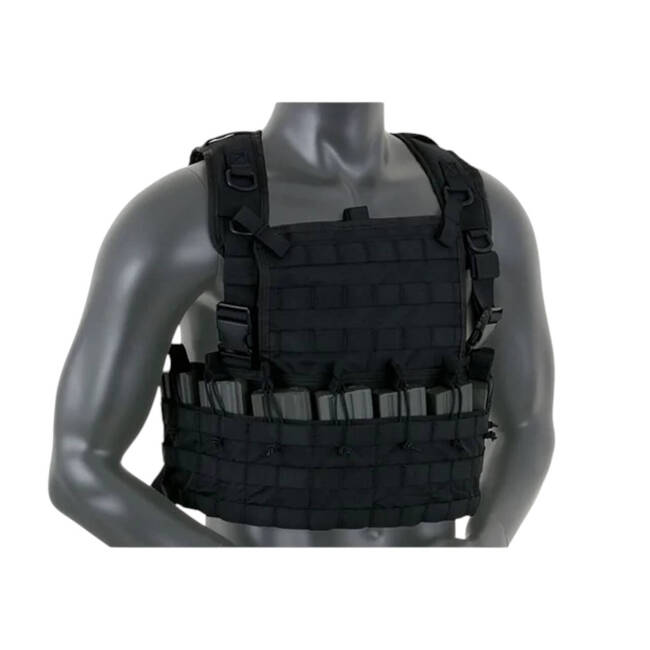 8FIELDS BLACK CHEST RIG TACTICAL VEST