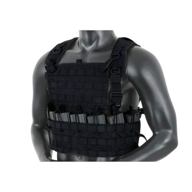 8FIELDS BLACK CHEST RIG TACTICAL VEST