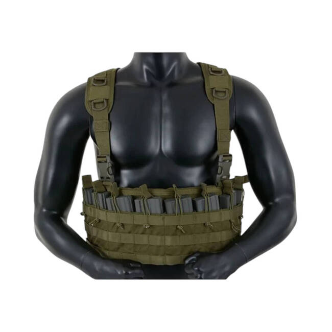 8FIELDS BLACK CHEST RIG TACTICAL VEST