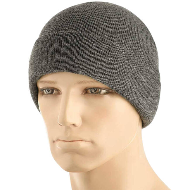 ACRYLIC FABRIC KNITTED WATCH CAP - GREY - M-TAC