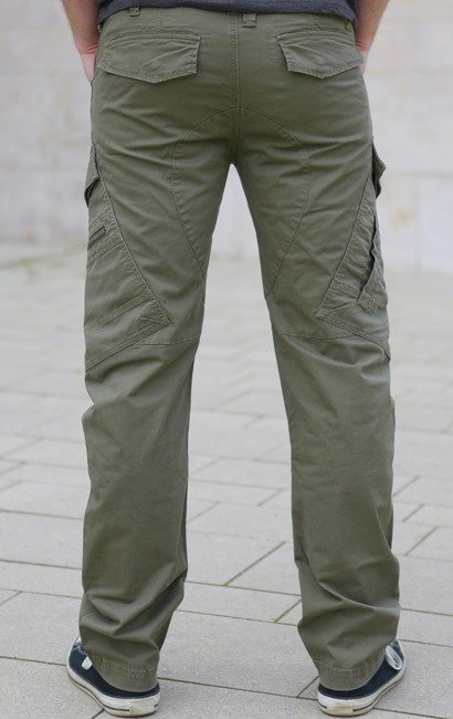 ADVEN SLIM FIT TROUSERS - OLIVE - BRANDIT