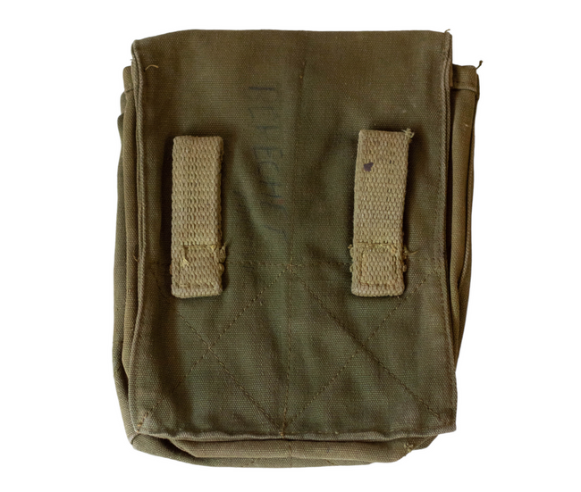 AK-47 MAGAZINE CARRIER WITH 4 COMPARTMENTS - MILITARY SURPLUS FROM ROMANIAN ARMY - VARIOUS SHADES - USED