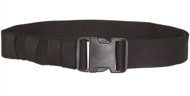 ARMY BELT - QUICK RELEASE - ADJUSTABLE - 50 MM - BLACK