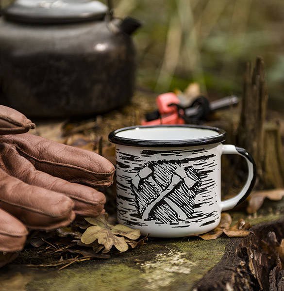 Enamel Soup Mugs, Handmade Large Mugs, Colorful Camping Mugs, Fall Mugs,  Nature Mug, Hiking Mug, Enamel Travel Mugs Available in 4 Colors 