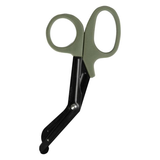 BANDAGE SCISSOR WITH HANDLE, 18,5CM - OD GREEN - MIL-TEC