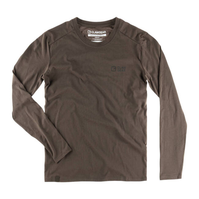 BASIC LONG SLEEVE T-SHIRT - STONEGREY OLIVE - CLAWGEAR 