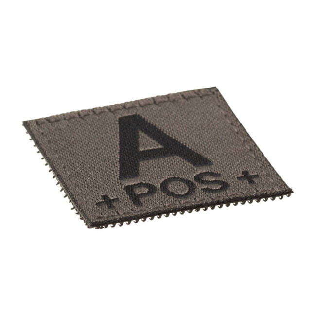 BLOOD GROUP PATCH - A POS - RAL7013 - CLAWGEAR