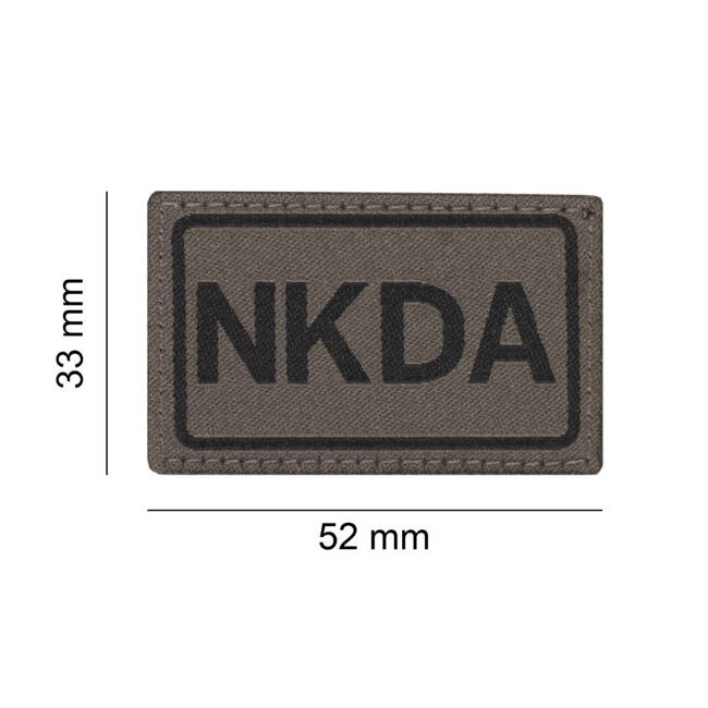 BLOOD GROUP PATCH - NKDA - RAL7013 - CLAWGEAR