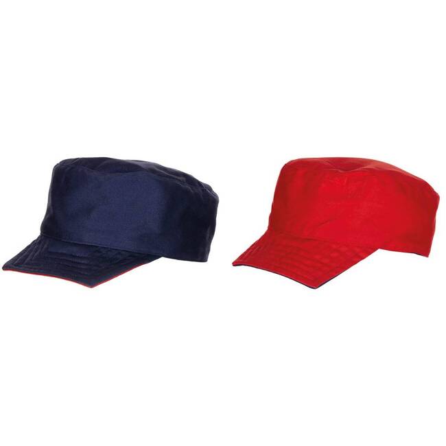 BLUE/RED REVERSIBLE COMBAT CAP - MILITARY SURPLUS FROM FRENCH ARMY - LIKE NEW