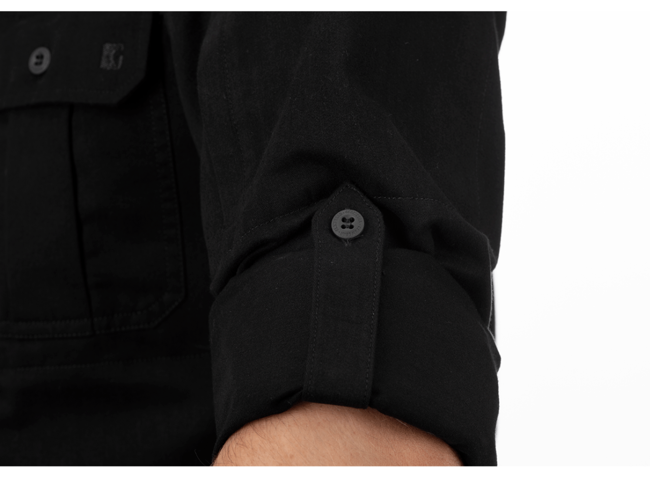 BUTTON UP PICEA SHIRT LS - CLAWGEAR® - BLACK