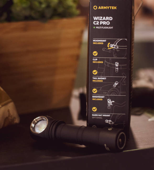 C2 PRO MAGNET USB MULTIFUNCTION FLASHLIGHT - ARMYTEK VIKING