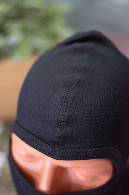 COTTON BALACLAVA WITH ONE HOLE - HELIKON-TEX - BLACK