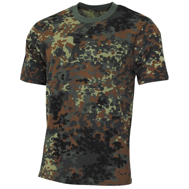 COTTON T-SHIRT - "STREETSTYLE" -  AMERICAN ARMY STYLE - MFH® - BW CAMOUFLAGE