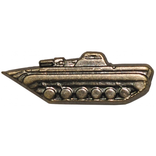 CZ/SK metal badge, bronze, tank, like new  