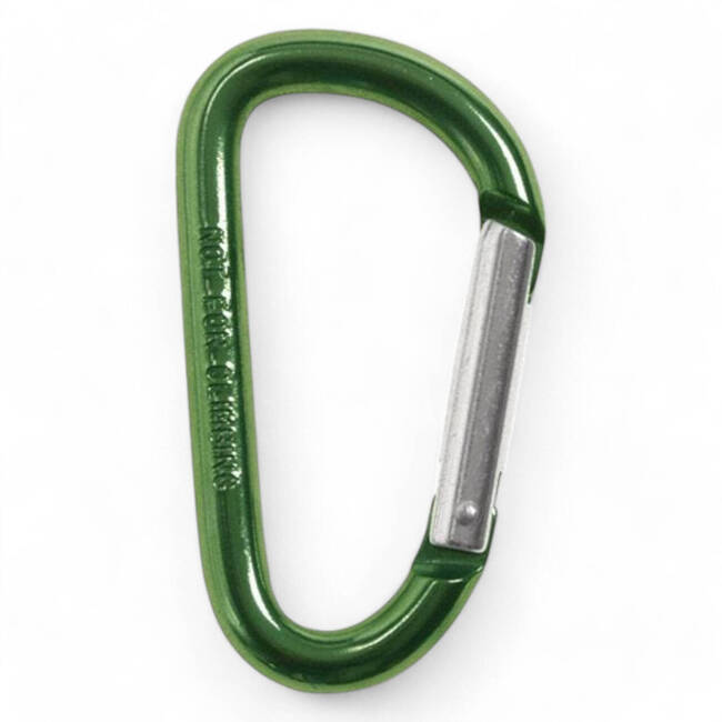 Carabiner, D 7mm x 7 cm, OD green