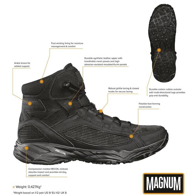 Combat Boots - MAGNUM - "Assault Tactical 5.0" - BLACK