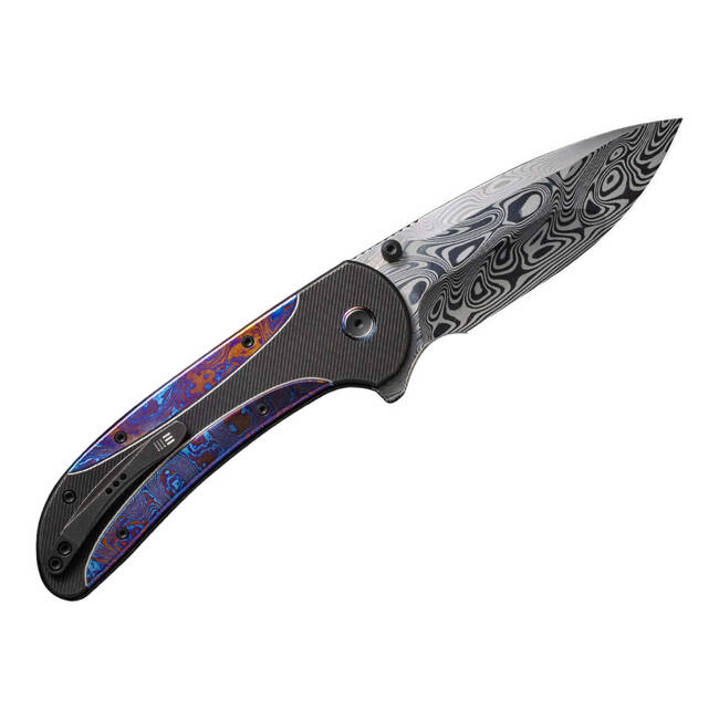 DAMASCUS KNIFE ZIZZIT TITANIUM BLACK TIMASCUS DAMASCUS - WE KNIFE