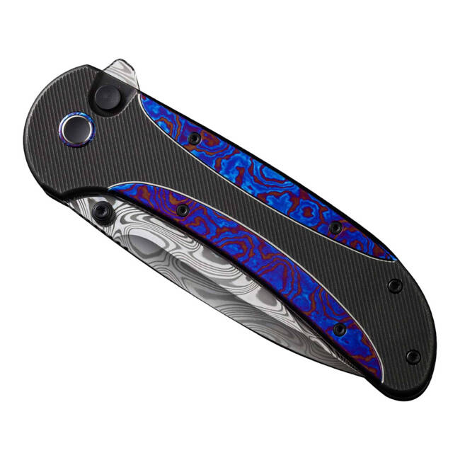 DAMASCUS KNIFE ZIZZIT TITANIUM BLACK TIMASCUS DAMASCUS - WE KNIFE