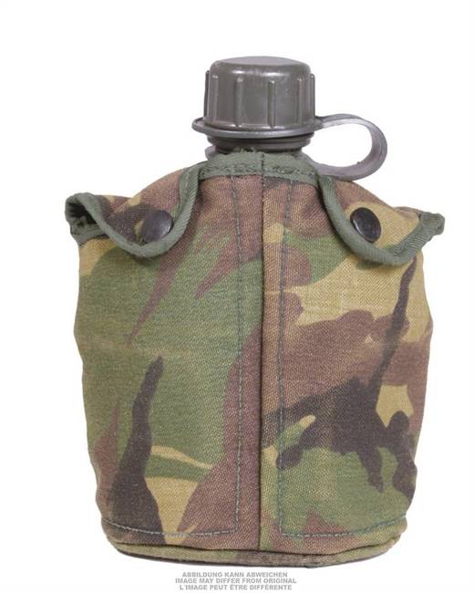 DUTCH CANTEEN - WITH CAP AND COVER - CAMO - USED