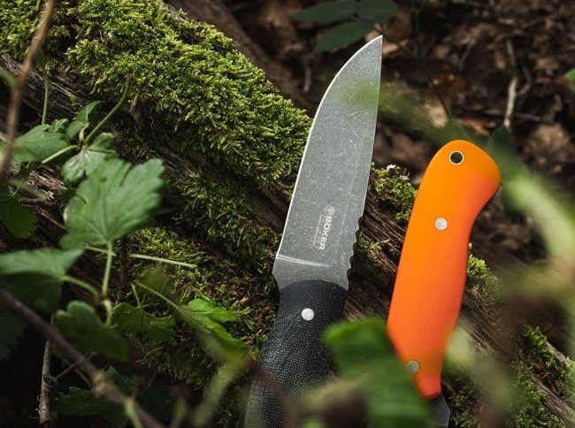 Drikas Orange Fixed Blade-Böker Manufaktur Solingen