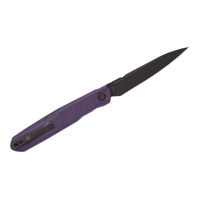 EDC KNIFE G5 METAMORPH BUTTON LOCK G10 PURPLE - REAL STEEL