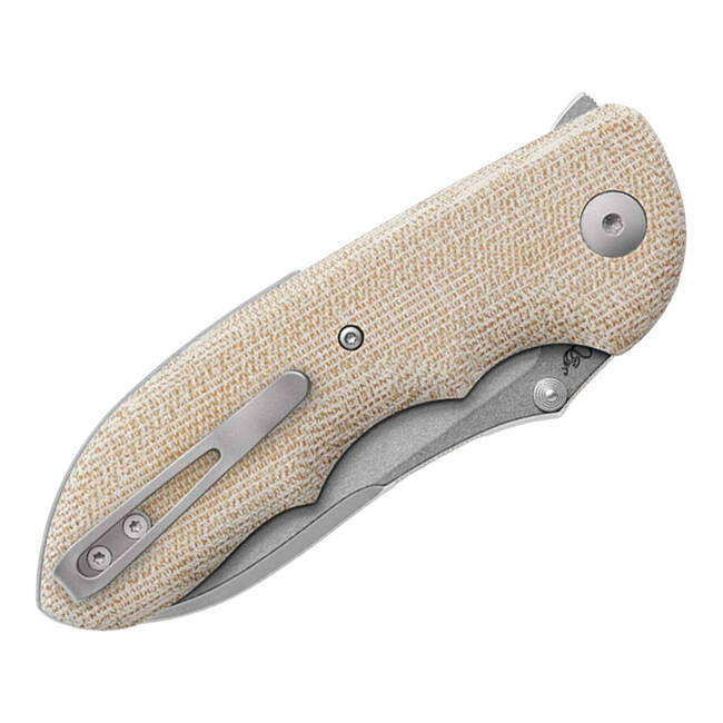 EDC KNIFE MICARTA NATURAL - VIPER MOON