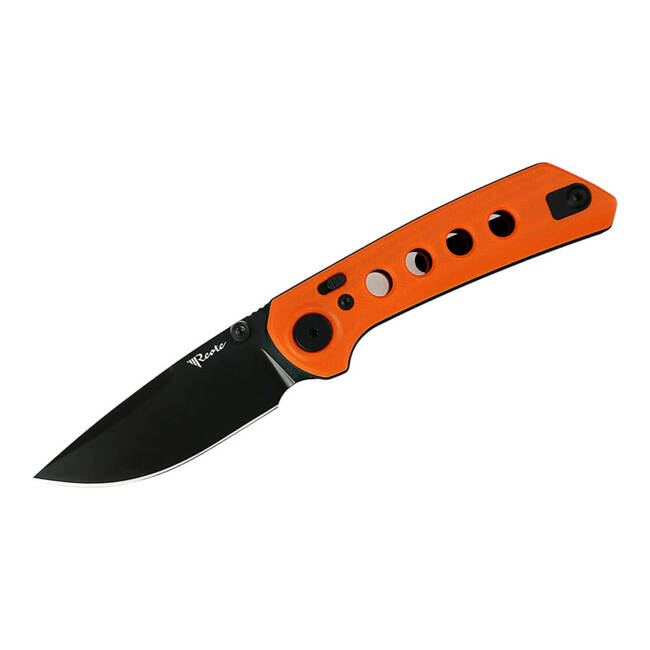 EDC KNIFE PL-XT G10 ORANGE PVD BLACK - REATE