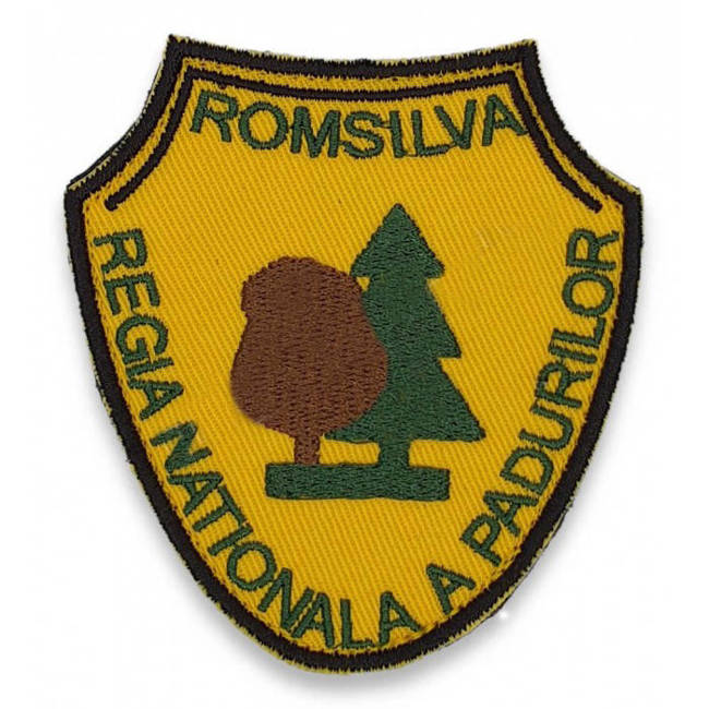 EMBLEMA ROMSILVA, cu aplicare prin coasere