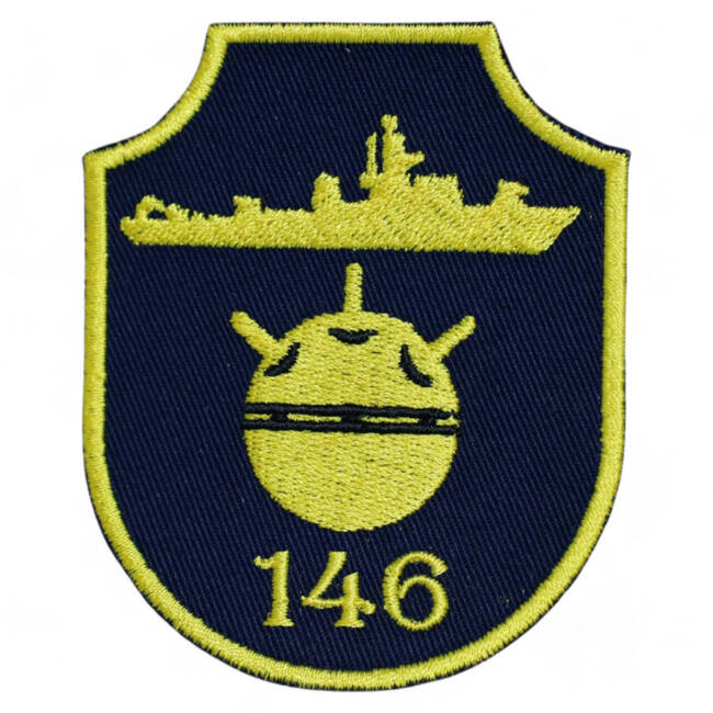 Emblema Divizionul 146 Nave Minare si Deminare - combat (camuflaj) forte navale