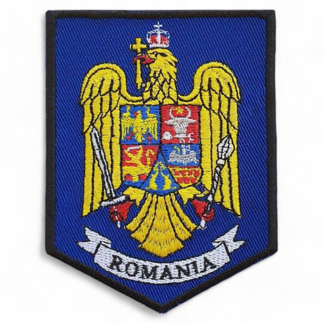 Emblema stema Romaniei, cu aplicare Velcro (cu scai)