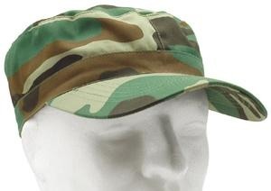 FIELD CAP ELASTIC US ARMY WOODLAND CAMO (RIP-STOP)