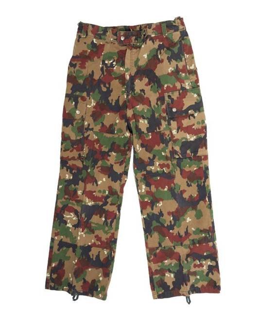 FIELD PANTS - CAMO M83 - MILITARY SURPLUS SWISS ARMY - USED