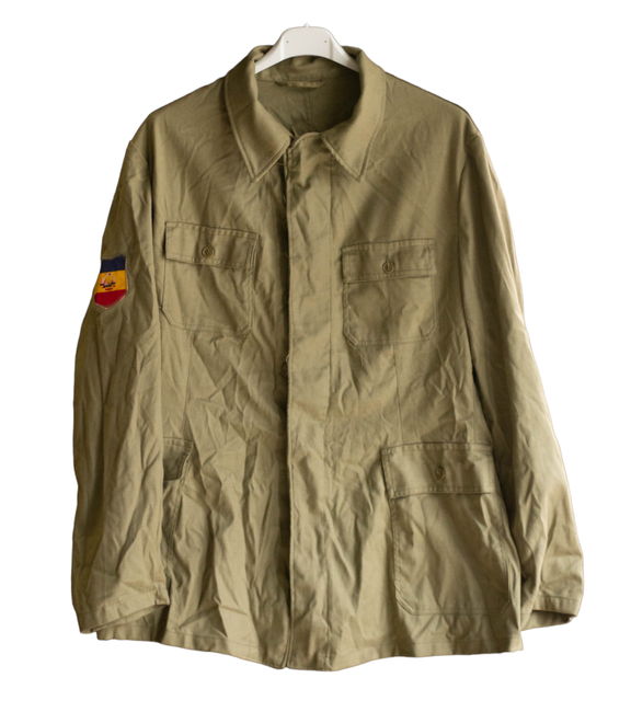 FIELD SHIRT - PATRIOTIC GUARDS - MILITARY SURPLUS ROMANIAN ARMY - OLIVE GREEN