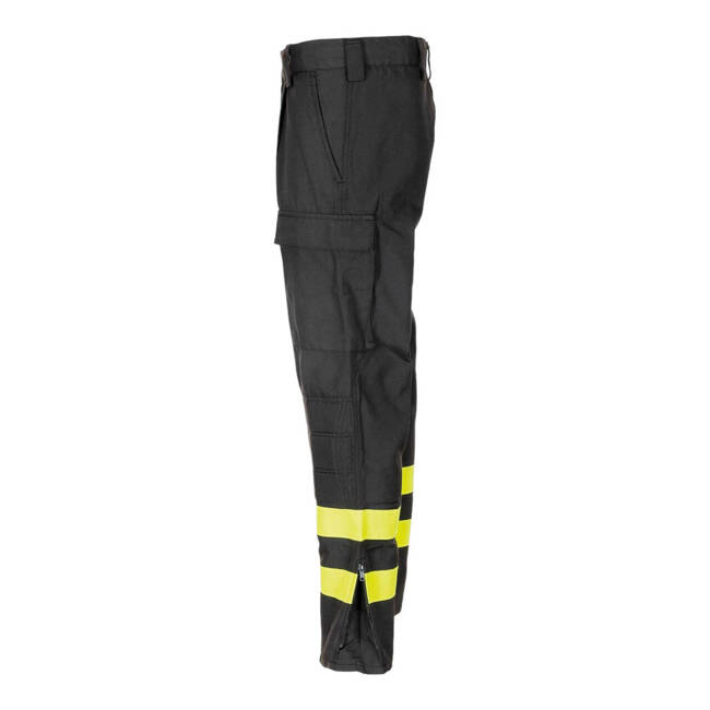 FIREFIGHTER PANTS, BLACK - MILITARY SURPLUS FROM ITALIAN ARMY - USED