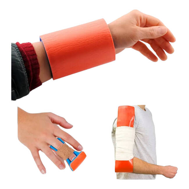 FIRST AID COIL SPLINT - 46 CM - ORANGE