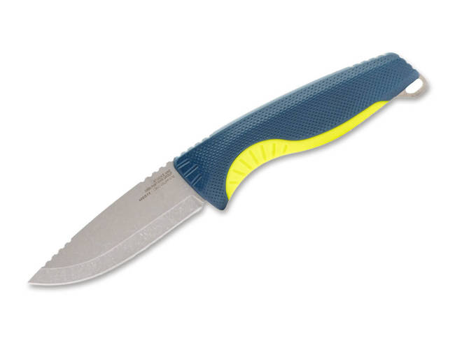 FIXED BLADE KNIFE - AEGIS FX - INDIGO & ACID YELLOW