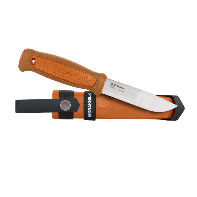 FIXED BLADE KNIFE - KANSBOL MULTI-MOUNT- STAINLESS STEEL - MORAKNIV® - ORANGE